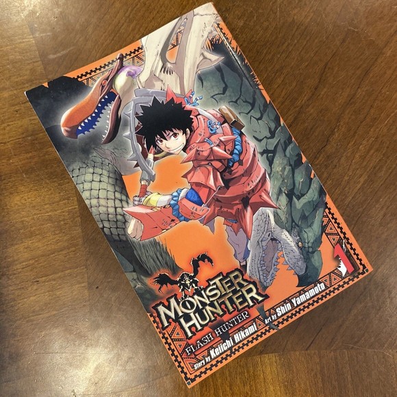 MONSTER HUNTER Flash Hunter, Vol 1 by Hikami & Yamamoto 2016 VIZ PB, MANGA - Picture 1 of 4